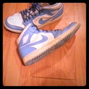 Air jordan OG Retro 1 blue and white